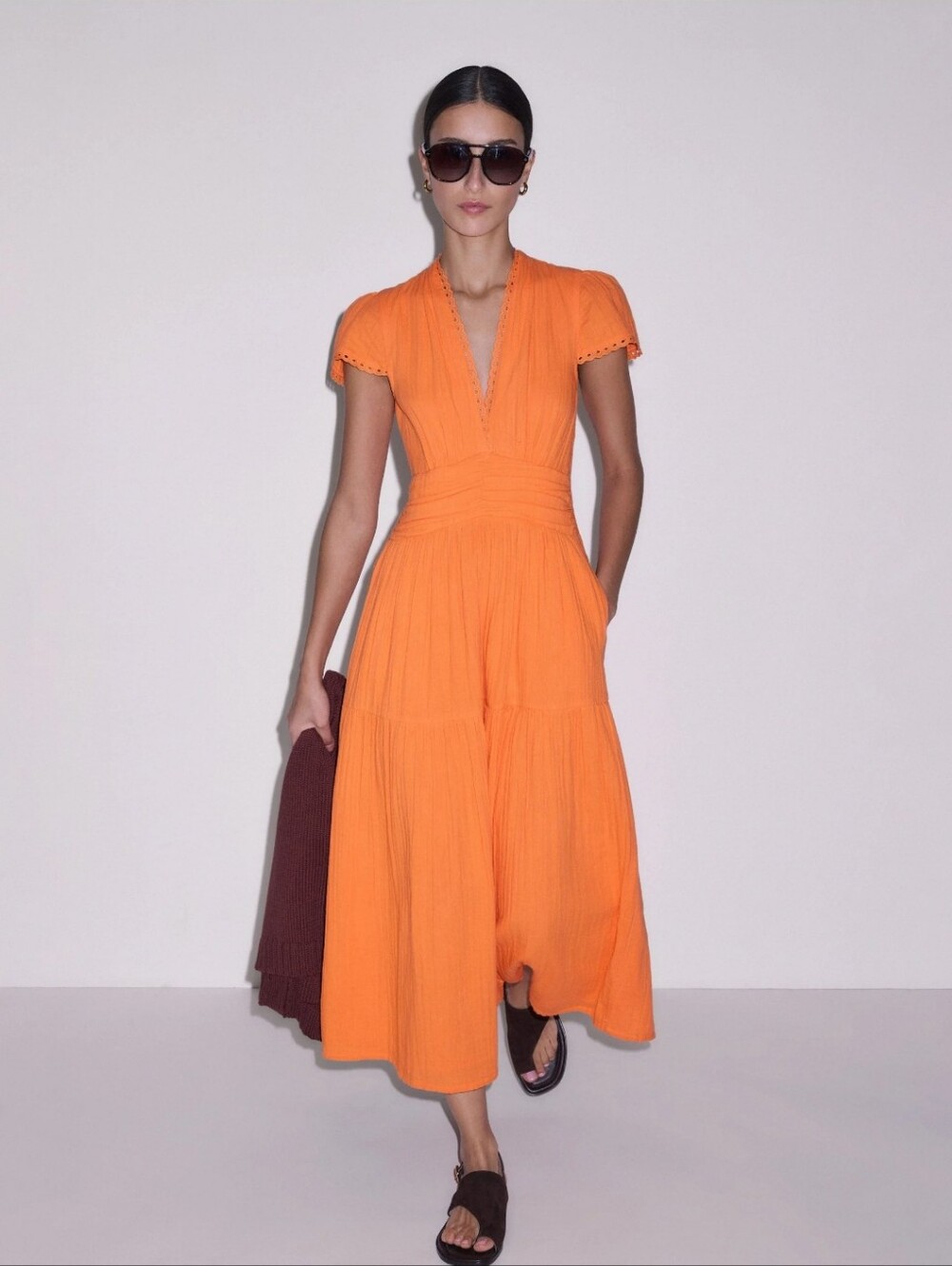 ME + EM Fit + Flare Maxi DressCotton Cheesecloth- US Size 8 - NWT